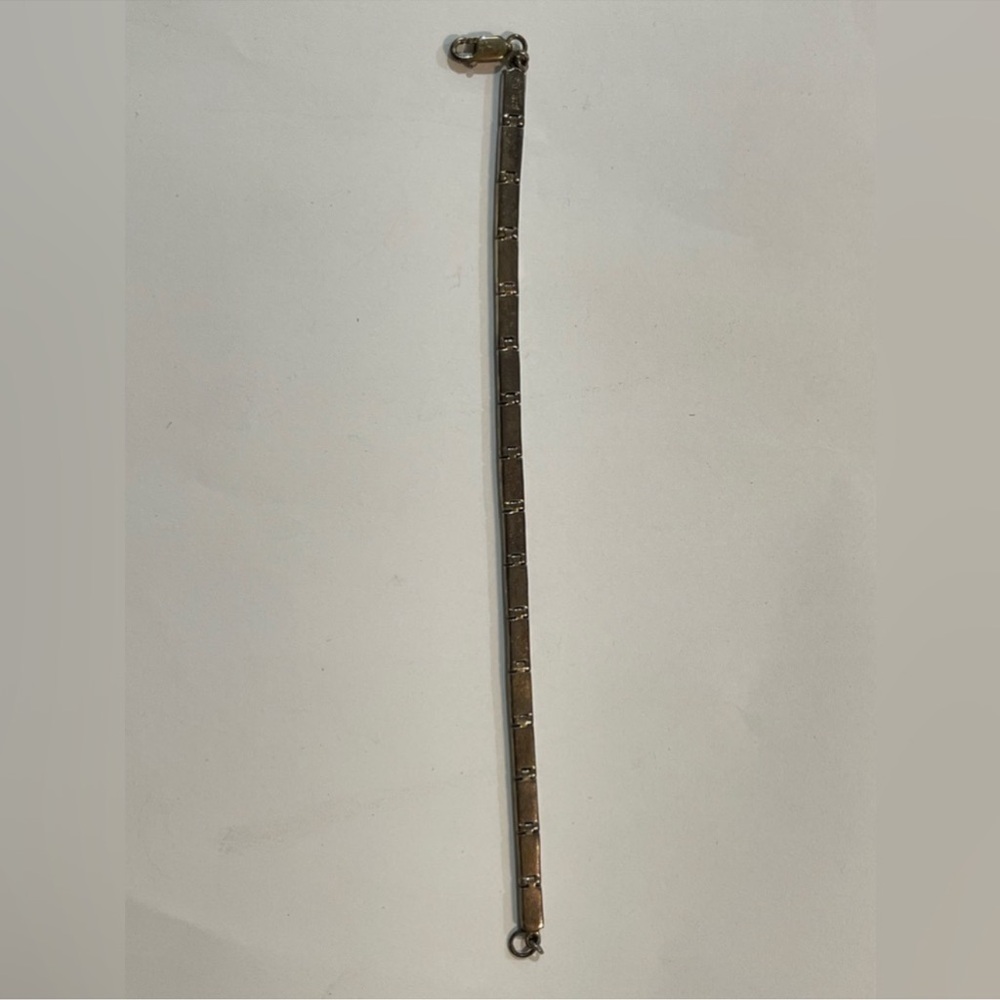 925 Starling Silver Lapiz Lazuli Bracelet - Picture 4 of 7